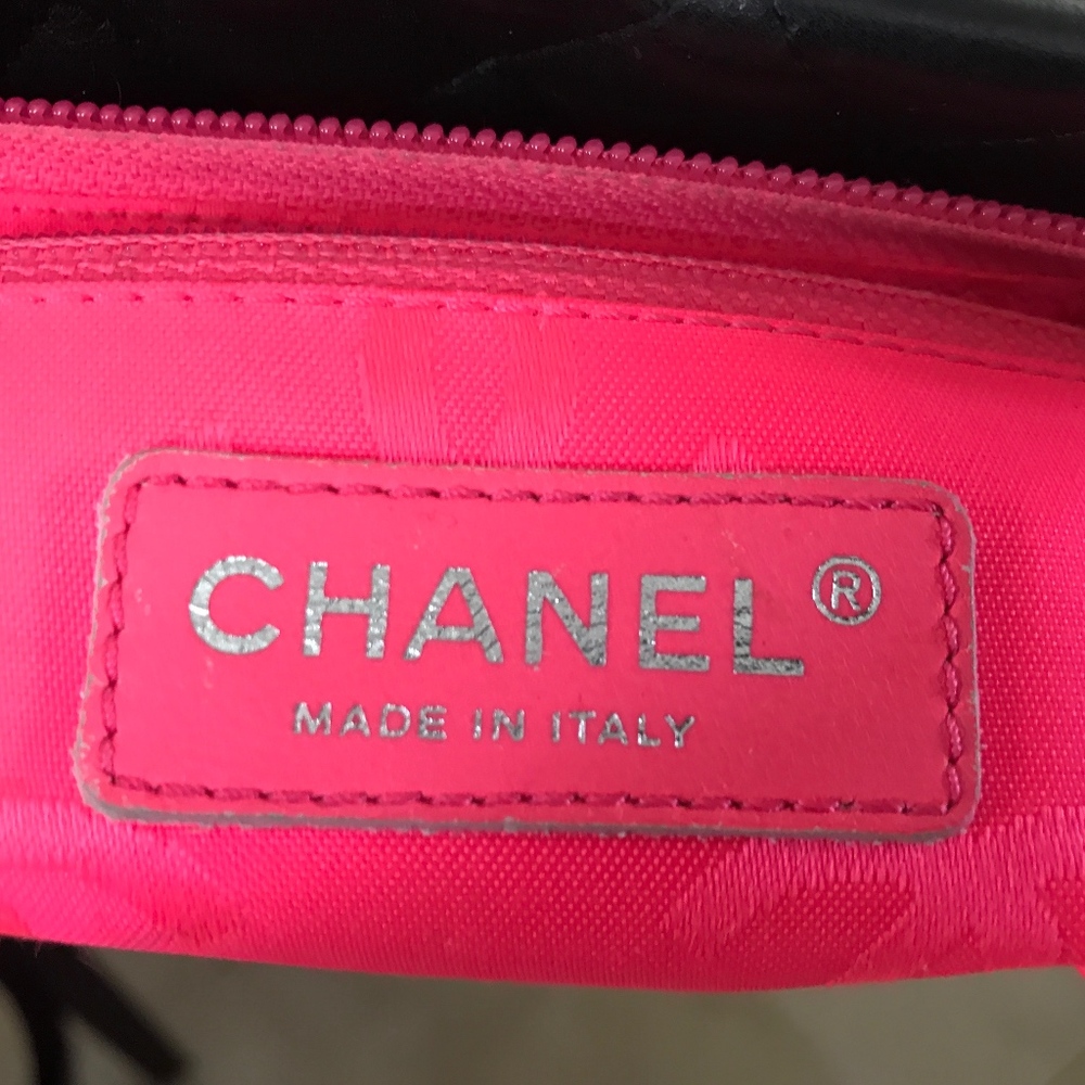 Chanel Ligne Cambon Black Leather Large Tote - Picture 7 of 8